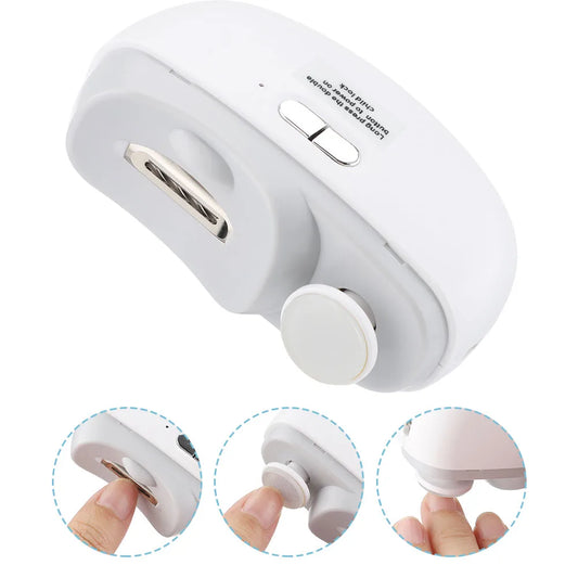 Electric Nail Clipper with LED Light – Safe & Automatic