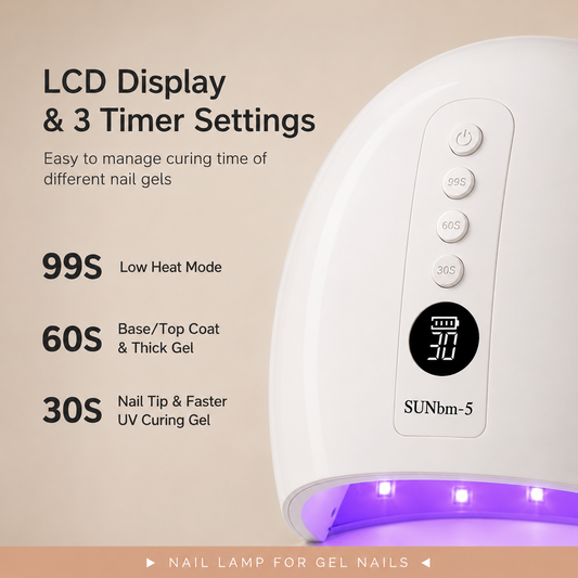 Merzuvo™ Cordless UV Nail Lamp – Salon-Grade Fast &amp; Even Curing