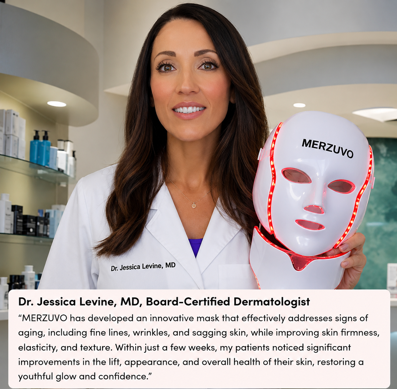 Merzuvo AuraLift Pro™ — Facial Sculpting LED Mask for Jowls & Lower Face