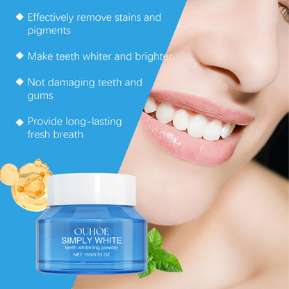 Merzuvo™ Teeth Whitening Powder – Removes Stains & Repairs Enamel
