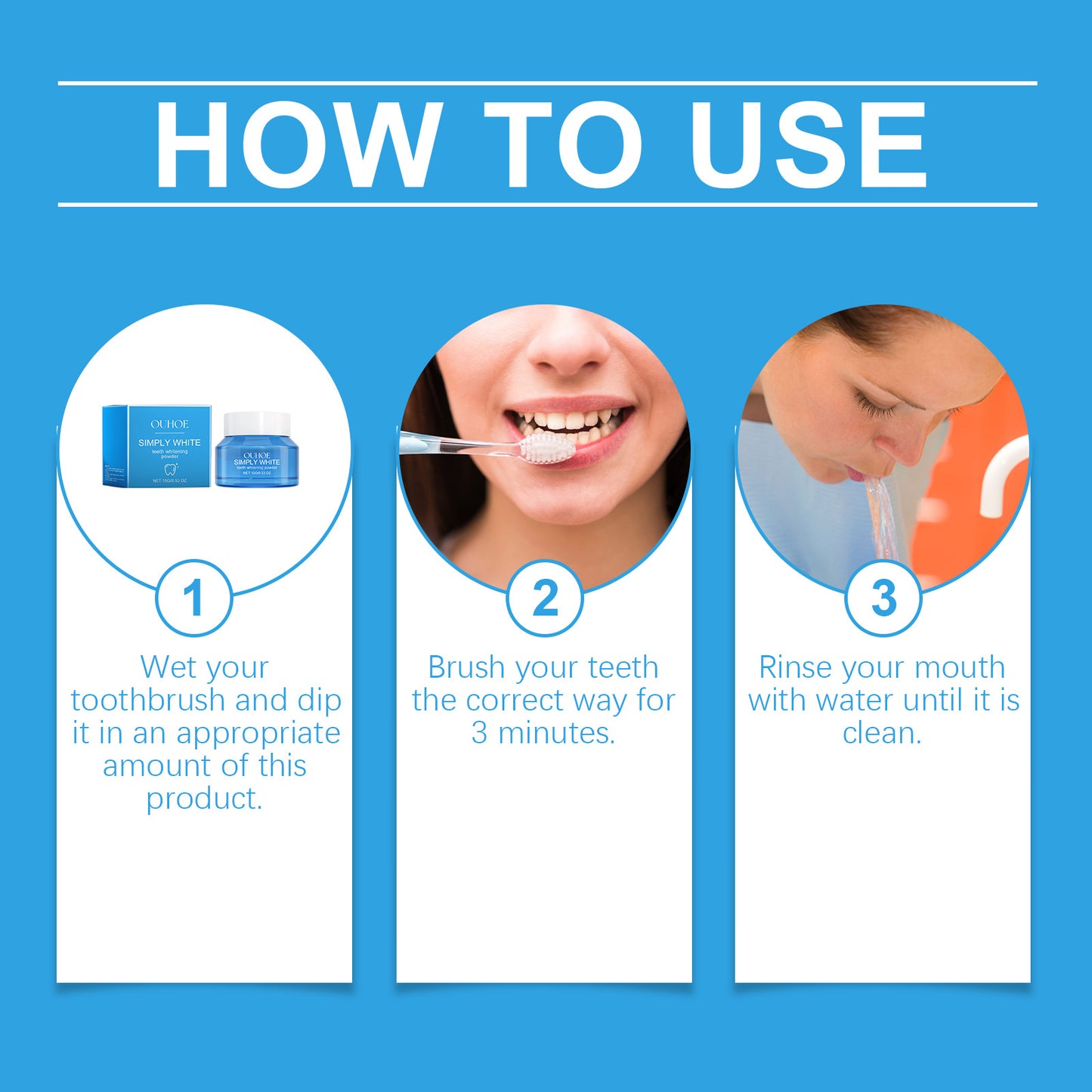 Merzuvo™ Teeth Whitening Powder – Removes Stains & Repairs Enamel