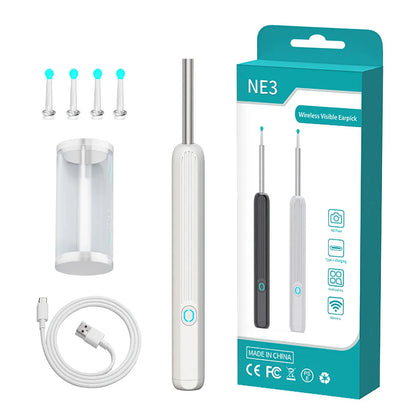 Wireless Smart Visual Ear Cleaner 1080P Ear Stick Otoscope NE3 Ear Wax Removal Tool Earpick Camera Ear Endoscope for iOS Android