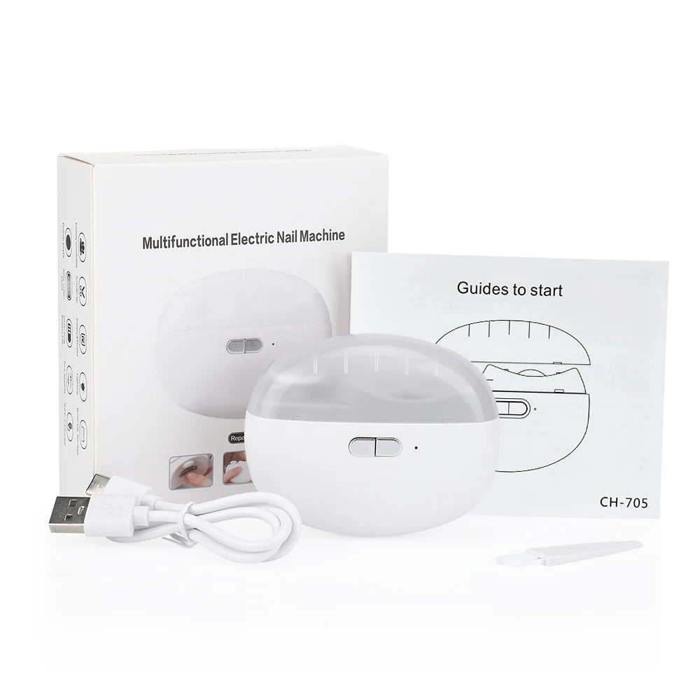 Electric Nail Clipper with LED Light – Safe & Automatic