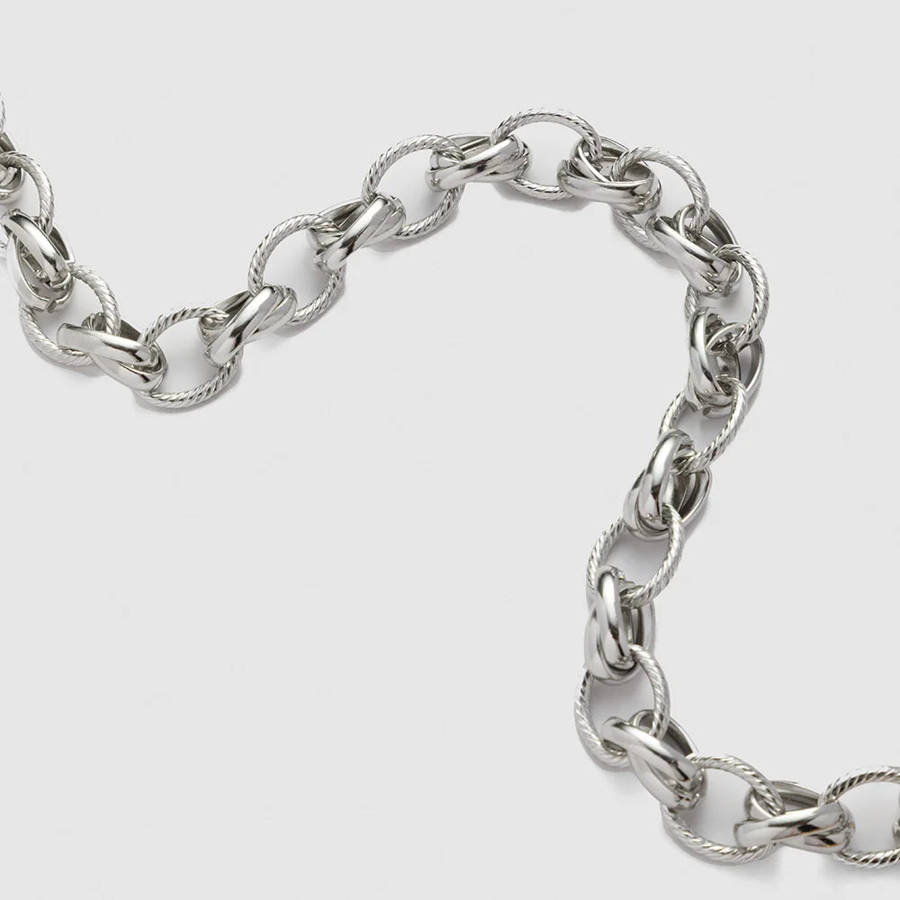 Merzuvo™ HeartLock Necklace – 18K Gold & Rhodium-Plated Heart Pendant