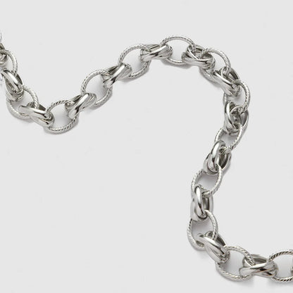 Merzuvo™ HeartLock Necklace – 18K Gold & Rhodium-Plated Heart Pendant