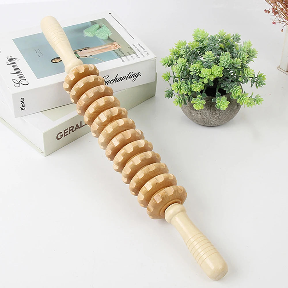 Flexible Wooden Roller – Target Hard-to-Reach Muscles